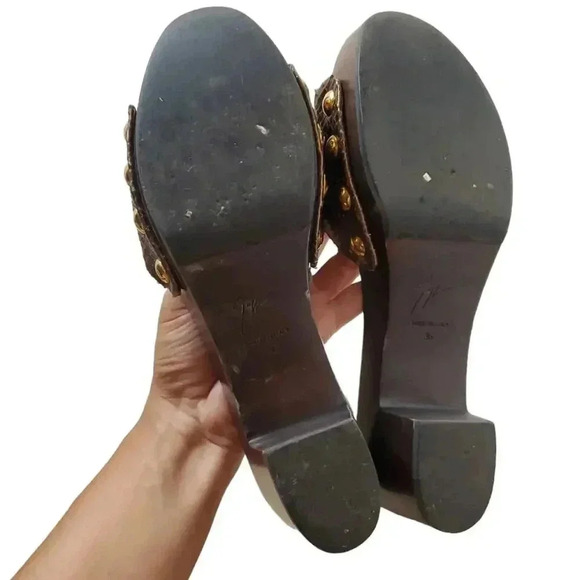 Giuseppe Zanotti Mules Metallic Bronze Size 36 - Picture 5 of 6